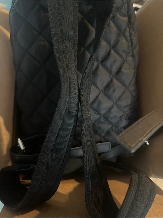 Moschino Quilted Logo Mini Backpack (used, like new)